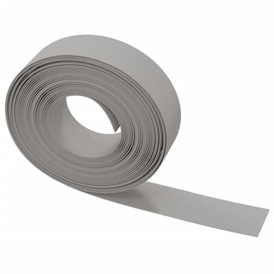 vidaXL græskant 10 m 15 cm polyethylen grå