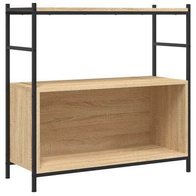 vidaXL bogreol 80x30x78,5 cm konstrueret træ og jern sonoma-eg