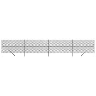 vidaXL trådhegn 1,6x10 m antracitgrå