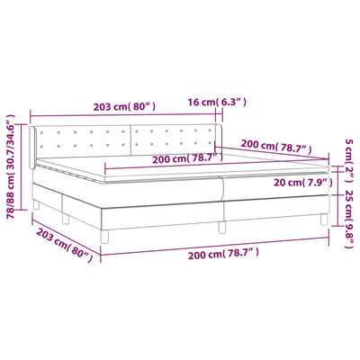 vidaXL kontinentalseng med madras 200x200 cm fløjl lyserød