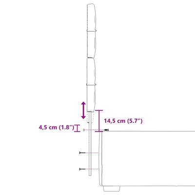 vidaXL kontinentalseng med madras 100x200 cm stof gråbrun