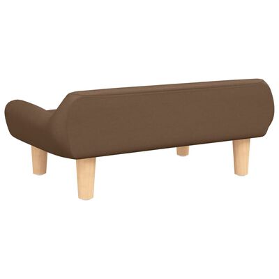 vidaXL sofa til børn 70x40x24 cm stof brun