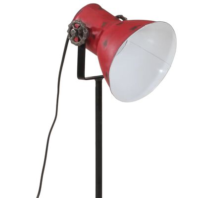 vidaXL gulvlampe 25 W 35x35x65/95 cm E27 rustik rød