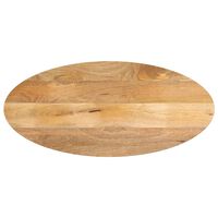 vidaXL bordplade 80x40x2,5 cm oval massivt mangotræ