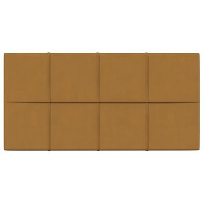 vidaXL vægpaneler 12 stk. 60x30 cm 2,16 m² fløjl brun
