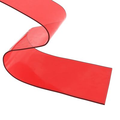 vidaXL bændelgardin 200 mm x 1,6 mm 10 m PVC rød