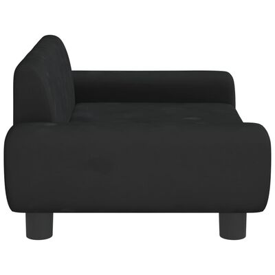 vidaXL sofa til børn 70x45x33 cm velour sort