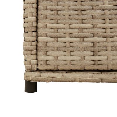 vidaXL opbevaringsskab til haven 105x55x113 cm polyrattan beige