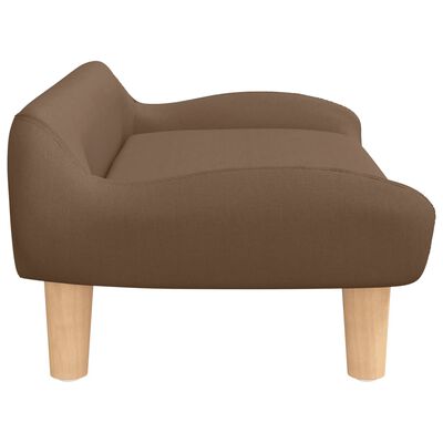 vidaXL sofa til børn 70x40x24 cm stof brun