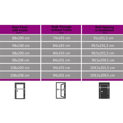 vidaXL hoveddør 88x200 cm PVC antracitgrå