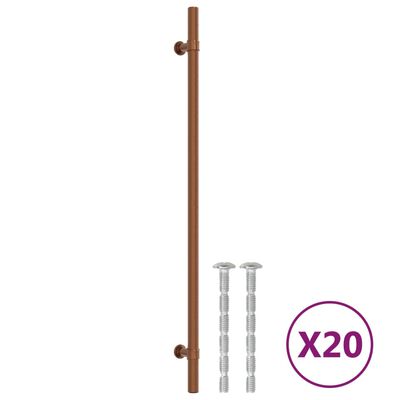 vidaXL skabshåndtag 20 stk. 320 mm rustfrit stål bronzefarvet