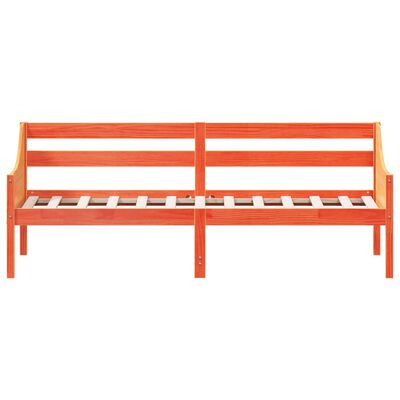 vidaXL daybed 100x200 cm massivt fyrretræ gyldenbrun