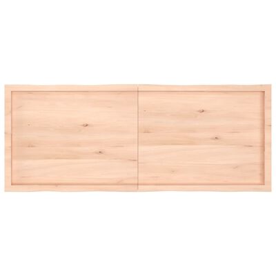 vidaXL bordplade 160x60x(2-6)cm naturlig kant ubehandlet massivt træ