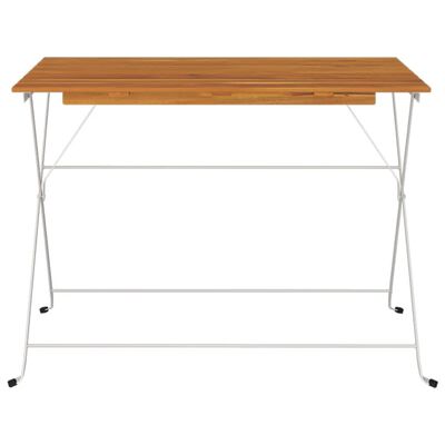 vidaXL foldbart bistrobord 100x54x71 cm massivt akacietræ og stål