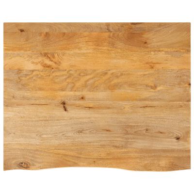 vidaXL bordplade 90x80x2,5 cm naturlig kant massivt mangotræ