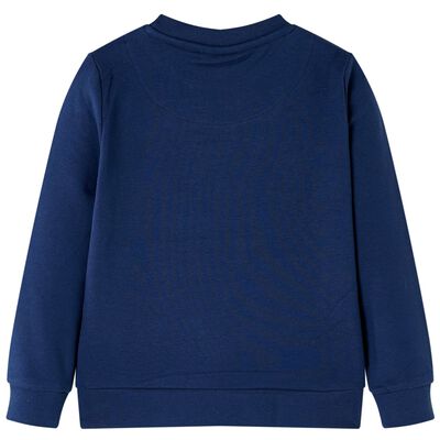 Sweatshirt til børn str. 104 marineblå