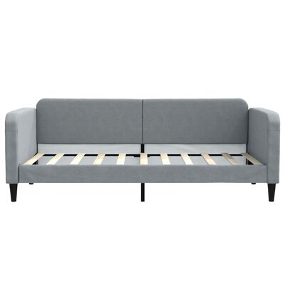 vidaXL daybed 90x190 cm stof lysegrå