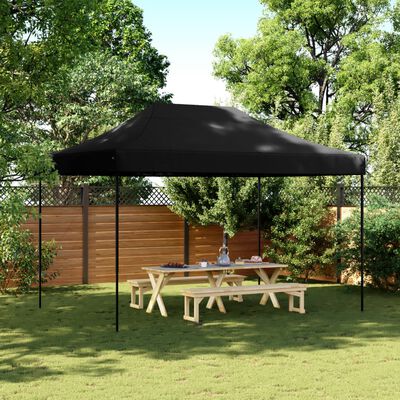 vidaXL pop op-festtelt 410x279x315 cm foldbart sort