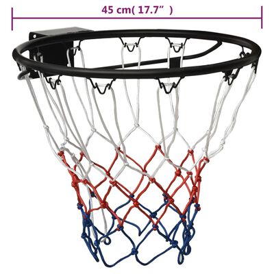vidaXL basketkurv 45 cm stål sort