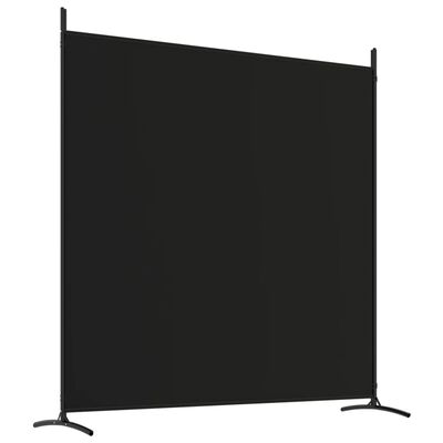 vidaXL 3-panels rumdeler 525x180 cm stof sort