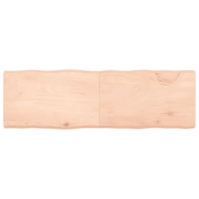 vidaXL bordplade 160x50x(2-6)cm naturlig kant ubehandlet massivt træ