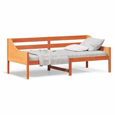 vidaXL daybed 100x200 cm massivt fyrretræ gyldenbrun