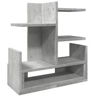 vidaXL hylde til skrivebord 49x20x52,5 cm konstrueret træ betongrå