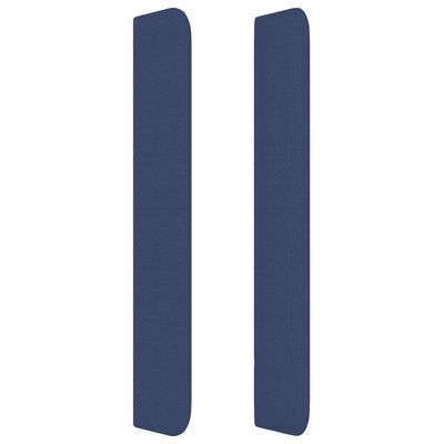 vidaXL kontinentalseng med madras 160x200 cm stof blå