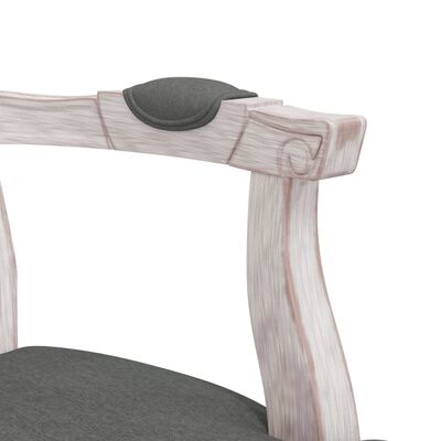 vidaXL spisebordsstole 2 stk. 62x59,5x100,5 cm stof mørkegrå