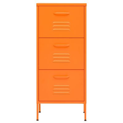 vidaXL opbevaringsskab 42,5x35x101,5 cm stål orange