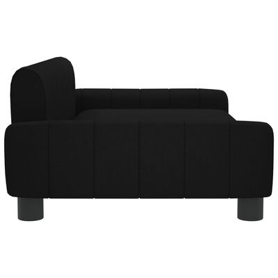 vidaXL sofa til børn 90x53x30 cm stof sort