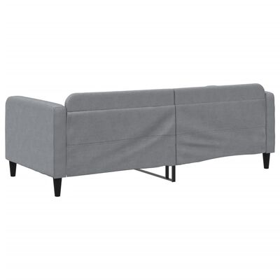 vidaXL daybed 90x190 cm stof lysegrå