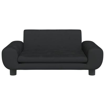 vidaXL sofa til børn 70x45x33 cm velour sort