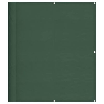 vidaXL altanafskærmning 120x800 cm 100 % polyester mørkegrøn