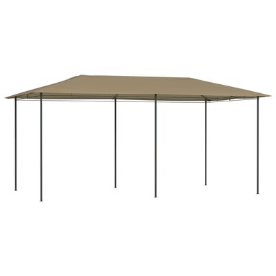 vidaXL pavillon 2,98x5,3x2,59 m 160 g/m² gråbrun