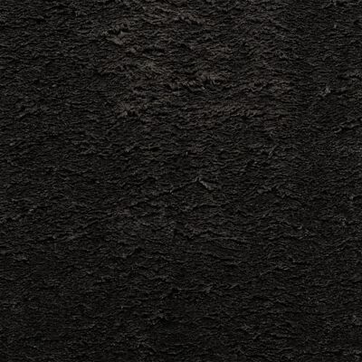 vidaXL gulvtæppe HUARTE 120x170 cm kort luv og vaskbart sort