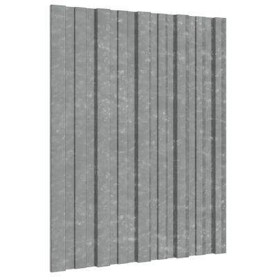 vidaXL tagplader 36 stk. 60x45 cm galvaniseret stål sølvfarvet