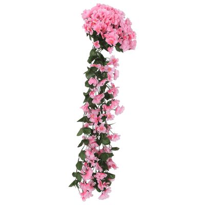 vidaXL blomsterguirlander til jul 3 stk. 85 cm lyserød