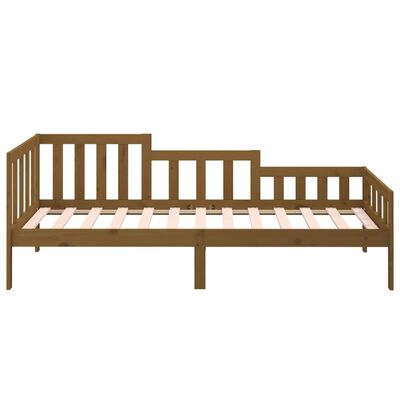 vidaXL daybed 90x190 cm massivt fyrretræ gyldenbrun