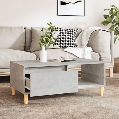 vidaXL sofabord 90x50x36,5 cm konstrueret træ betongrå
