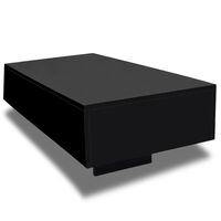 vidaXL sofabord sort højglans