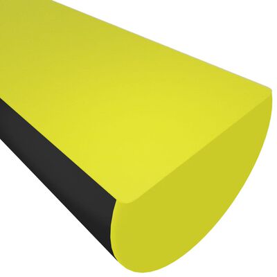 vidaXL hjørnebeskytter 4x3x100 cm PU gul og sort