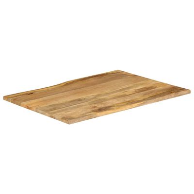 vidaXL bordplade 100x80x3,8 cm naturlig kant massivt mangotræ