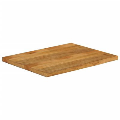 vidaXL bordplade 80x60x2,5 cm naturlig kant massivt mangotræ