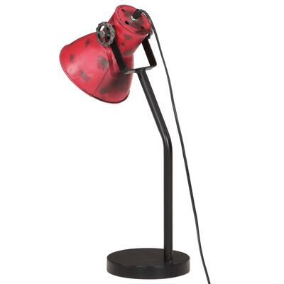vidaXL skrivebordslampe 25 W 17x17x60 cm E27 rustik rød