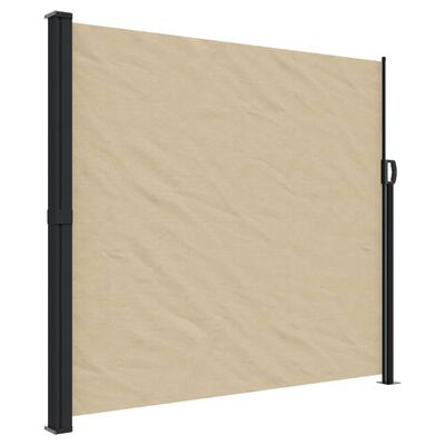 vidaXL sammenrullelig sidemarkise 180x300 cm beige