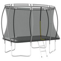 vidaXL trampolinsæt 274x183x76 cm 150 kg rektangulær