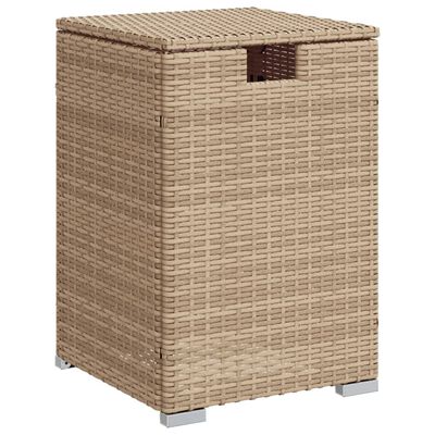 vidaXL gasflaskeskjuler 40x40x60 cm polyrattan beige