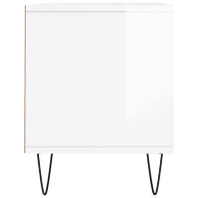 vidaXL tv-bord 100x34,5x44,5 cm konstrueret træ hvid højglans