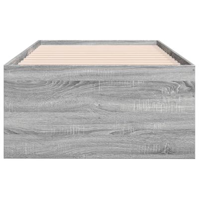 vidaXL daybed med skuffer 75x190 cm konstrueret træ grå sonoma-eg
